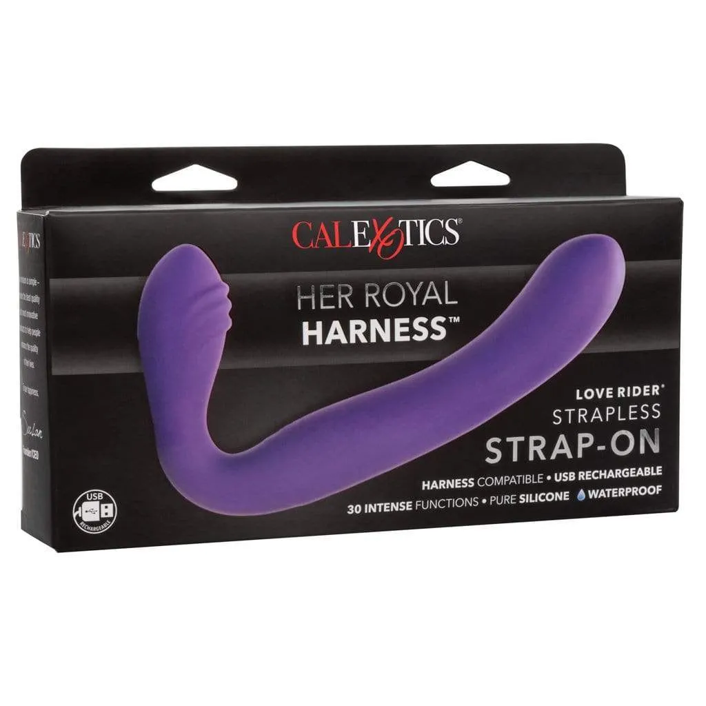 California Exotics - Her Royal Harness Rechargeable Love Rider Strapless Strap On