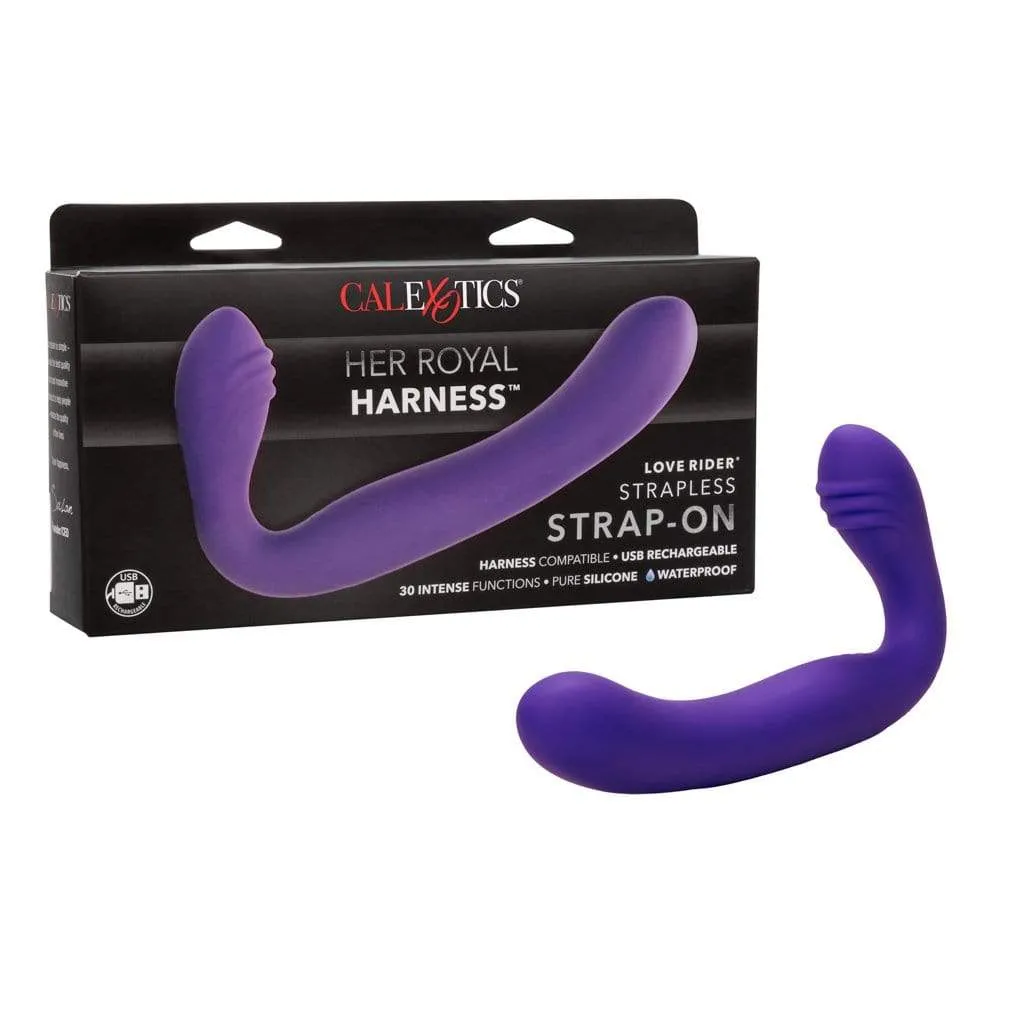 California Exotics - Her Royal Harness Rechargeable Love Rider Strapless Strap On