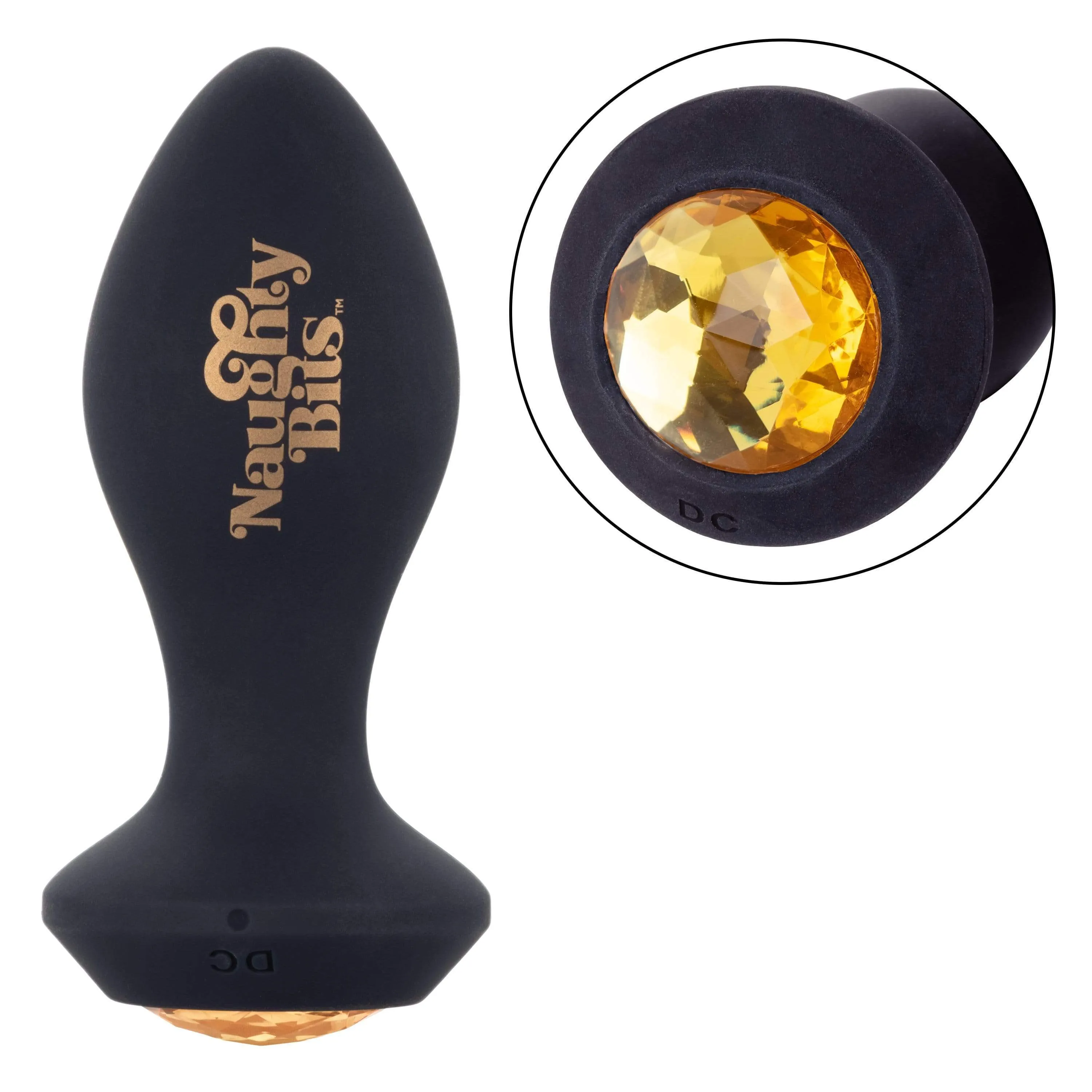 California Exotics - Naughty Bits Shake Your Ass Petite Vibrating Butt Plug (Black)
