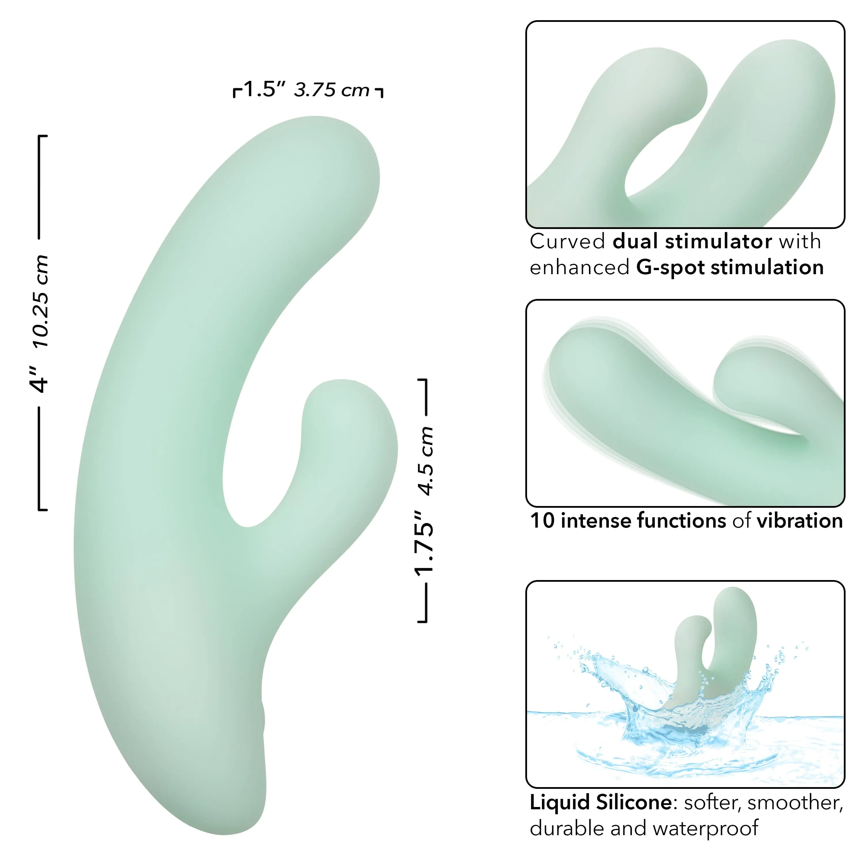 California Exotics - Pacifica Fiji Rabbit Vibrator (Green)