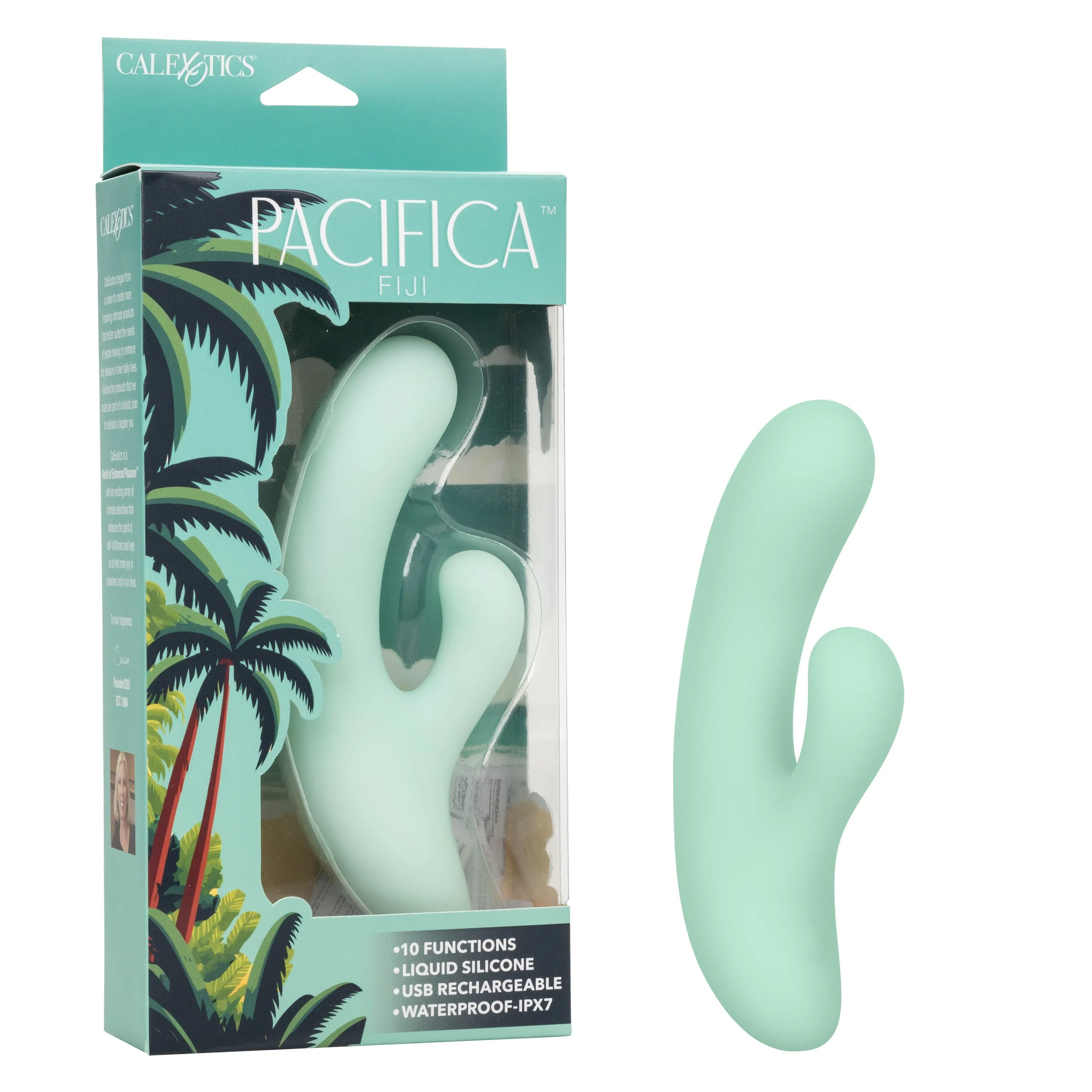 California Exotics - Pacifica Fiji Rabbit Vibrator (Green)