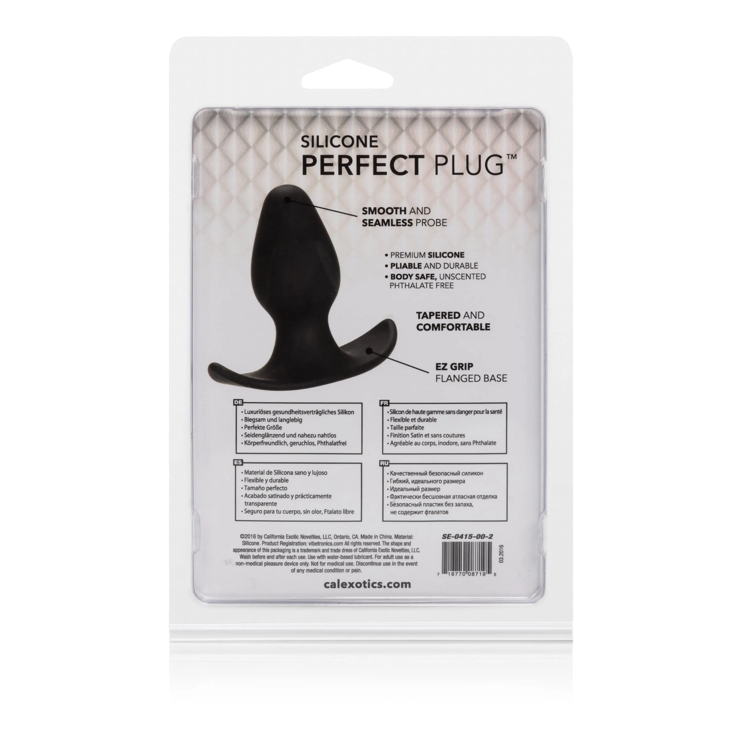 California Exotics - Silicone Perfect Butt Plug (Black)