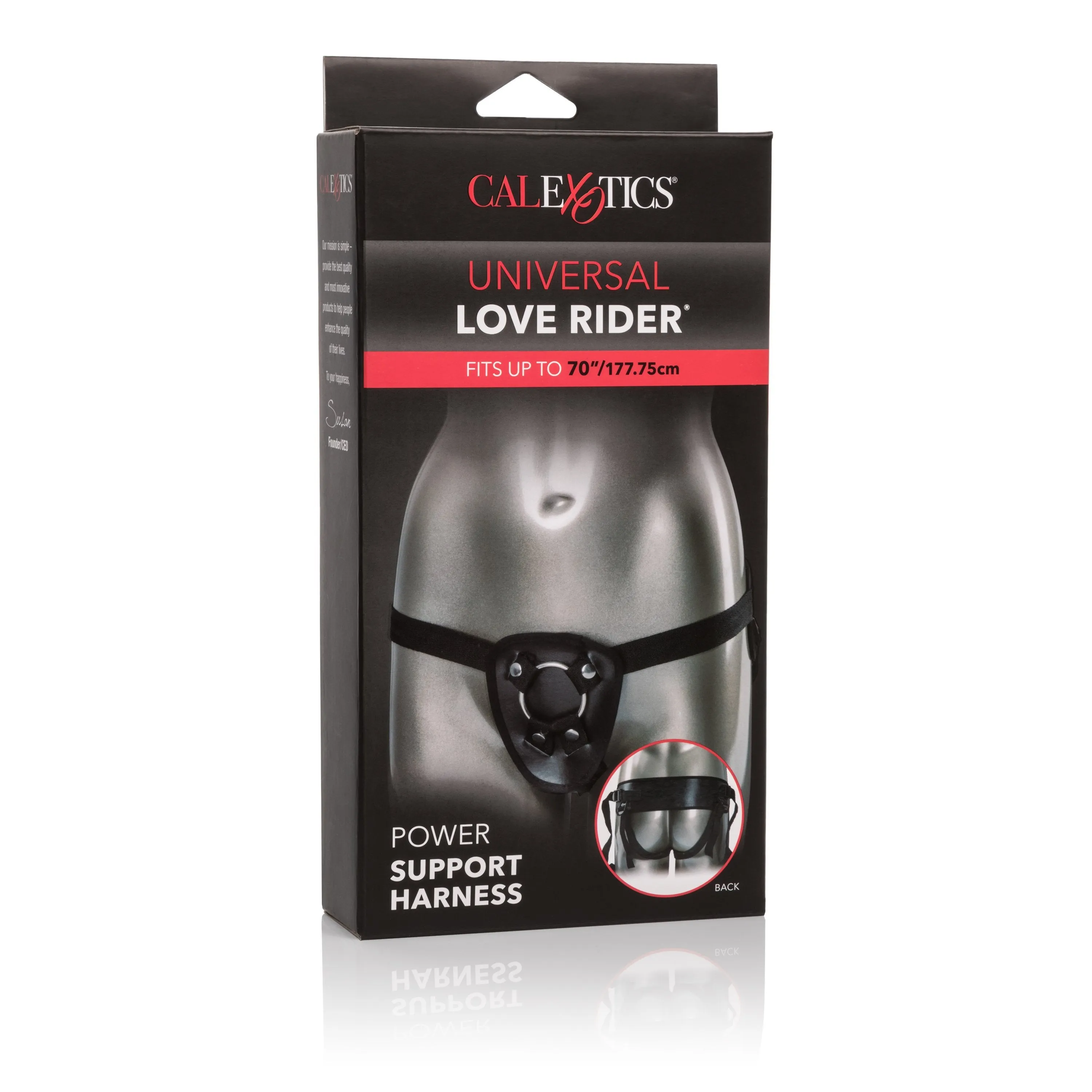California Exotics - Universal Love Rider Power Support Harness (Black)