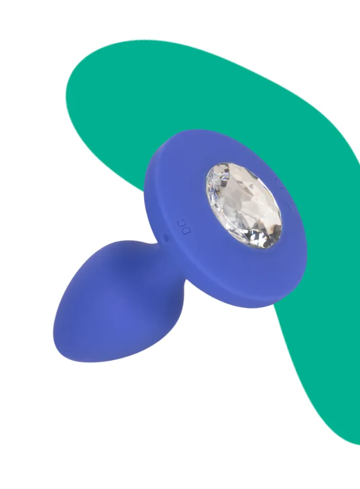 Cheeky Gems MEDIUM RECHARGEABLE VIBRATING Butt Plug Blue