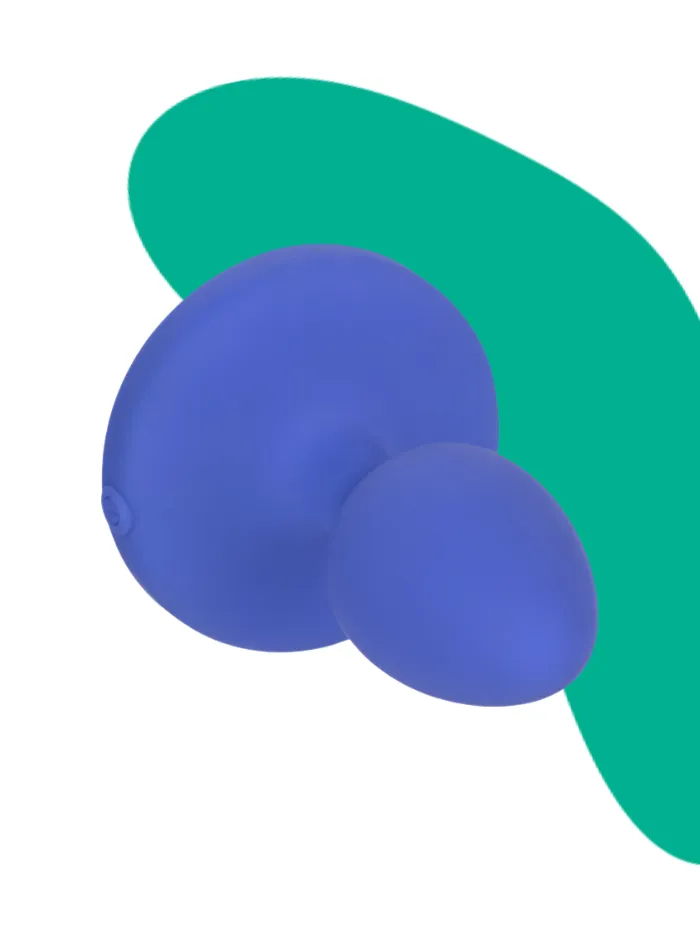 Cheeky Gems MEDIUM RECHARGEABLE VIBRATING Butt Plug Blue