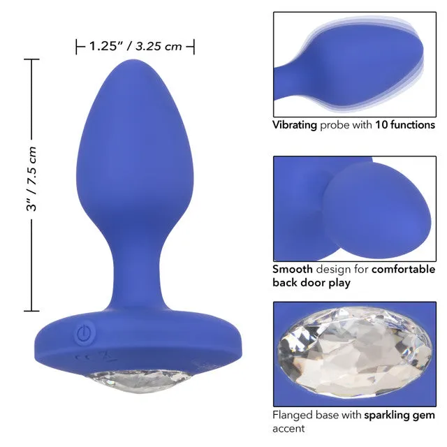Cheeky Gems MEDIUM RECHARGEABLE VIBRATING Butt Plug Blue