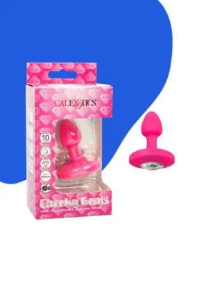 Cheeky Gems SMALL RECHARGEABLE VIBRATING Butt Plug Hot Pink