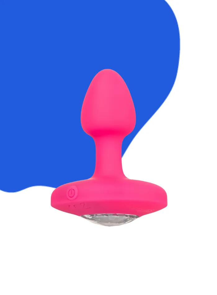 Cheeky Gems SMALL RECHARGEABLE VIBRATING Butt Plug Hot Pink
