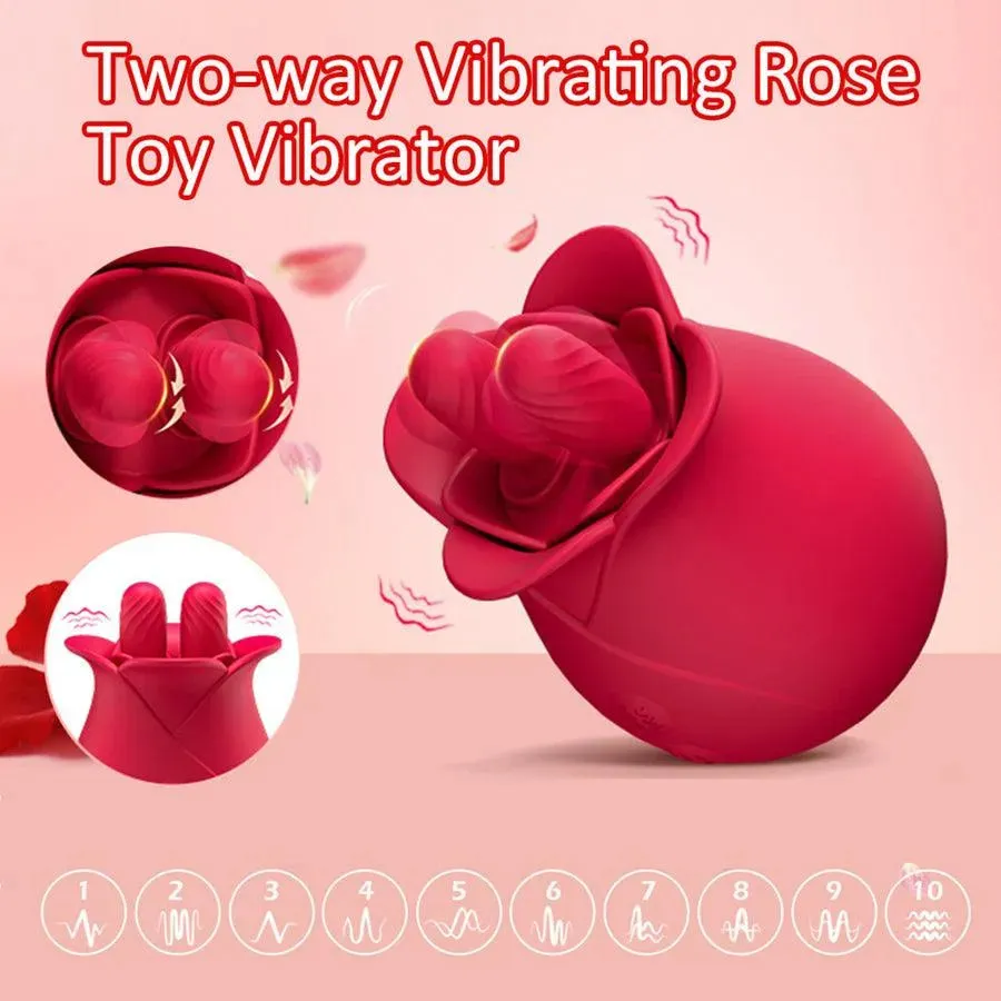 Creeping Silicone Rose Vibrator