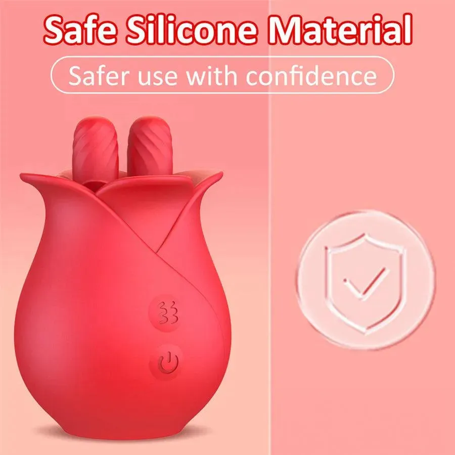 Creeping Silicone Rose Vibrator