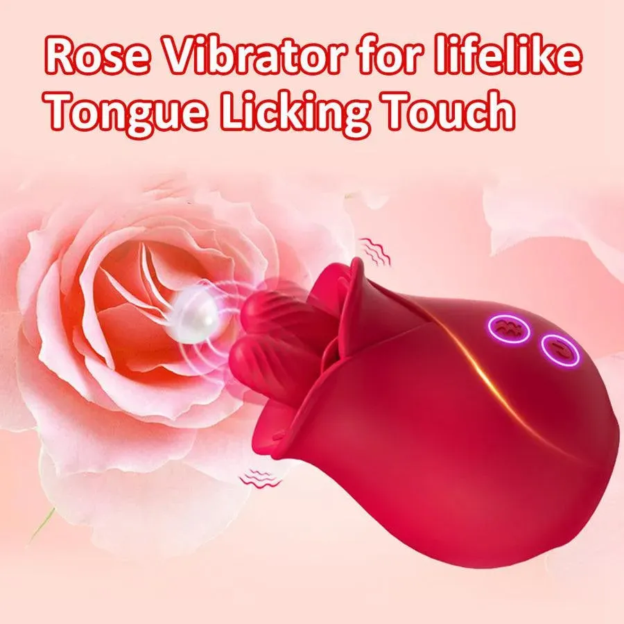 Creeping Silicone Rose Vibrator