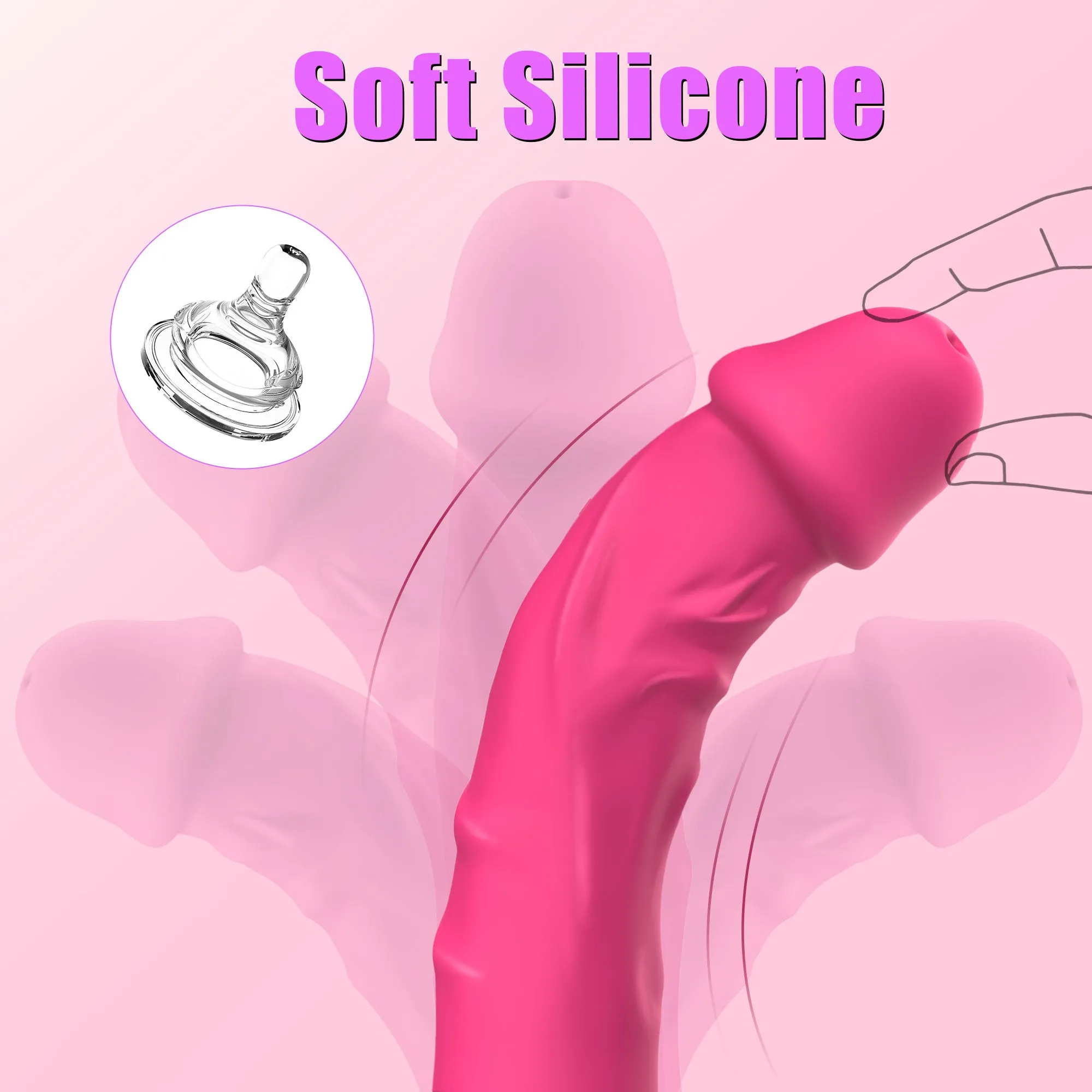 Dildo Vibrator With Vibration & Heating