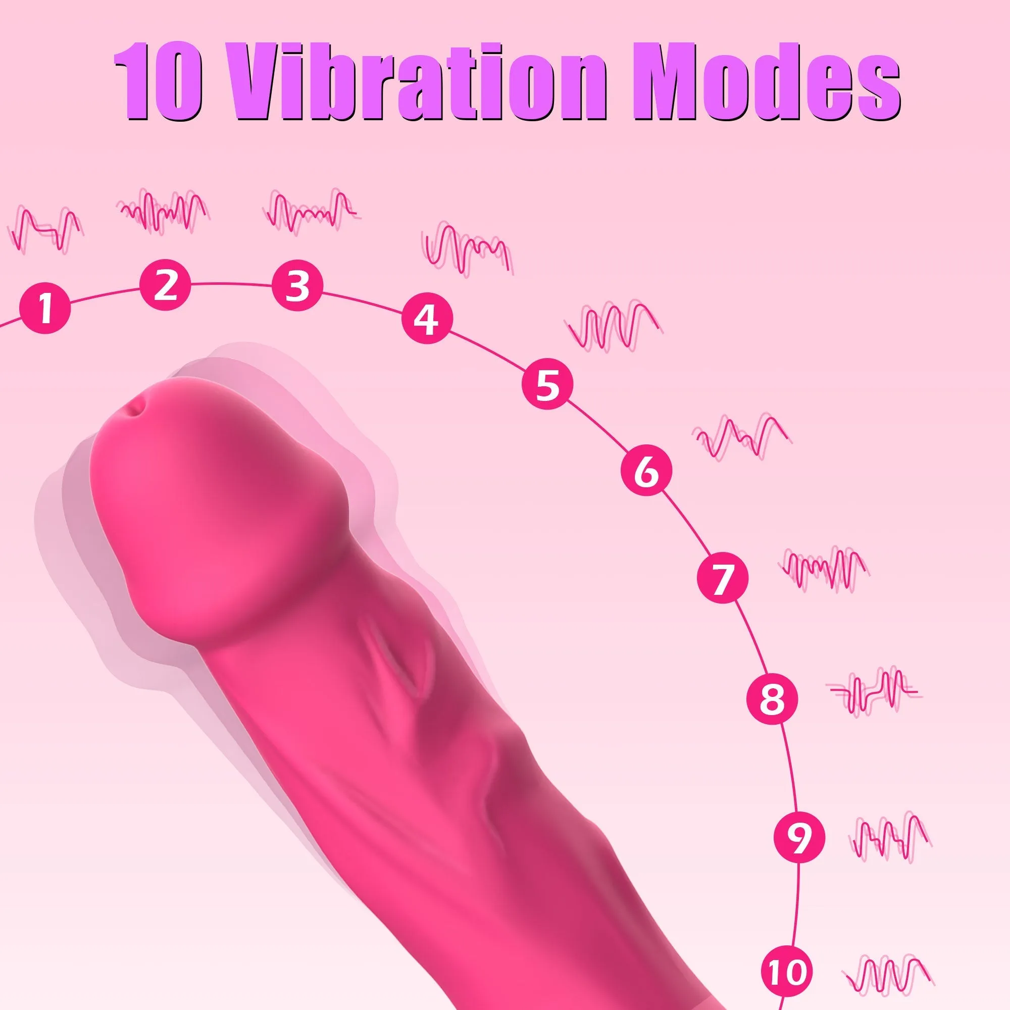Dildo Vibrator With Vibration & Heating