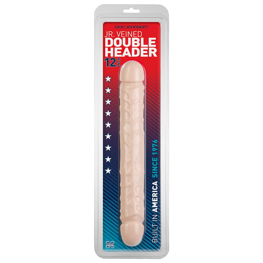 Doc Johnson Jr. Veined 12" Double Header Dildo
