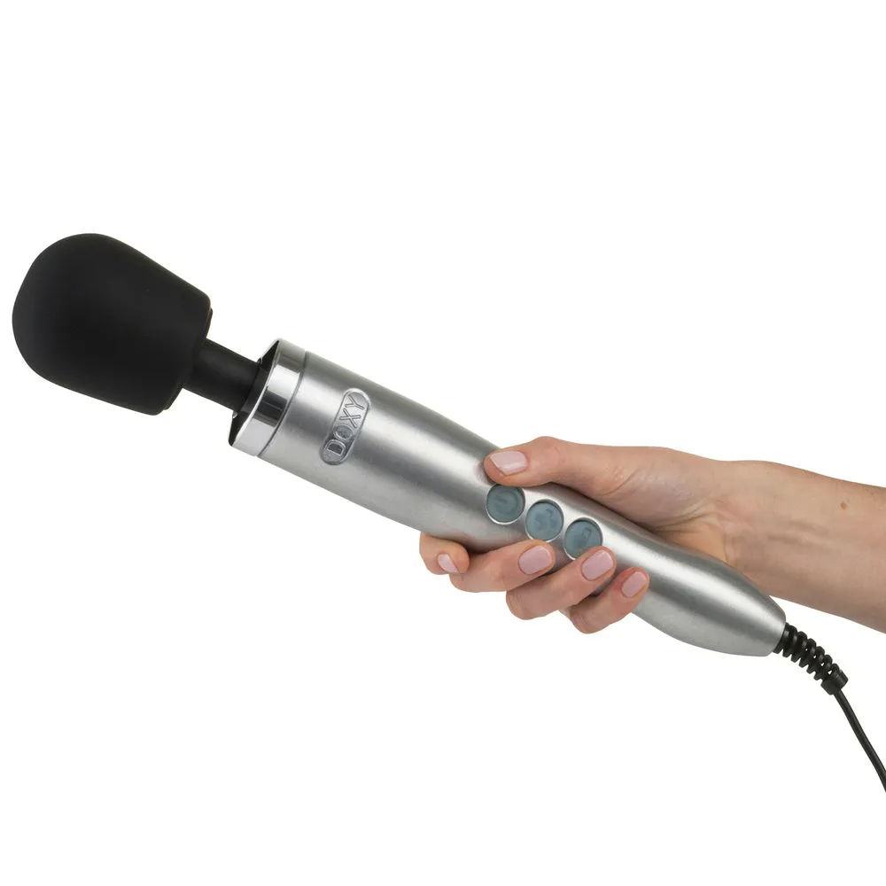 Doxy Die Cast Solid Metal Plug-In Vibrating Wand Massager