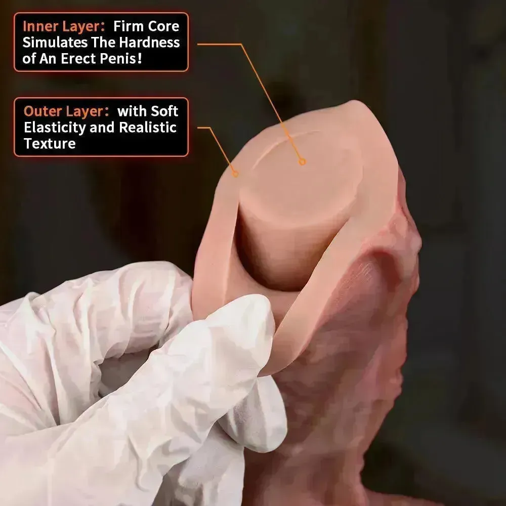Dual Layer Silicone Real Feel Dildo