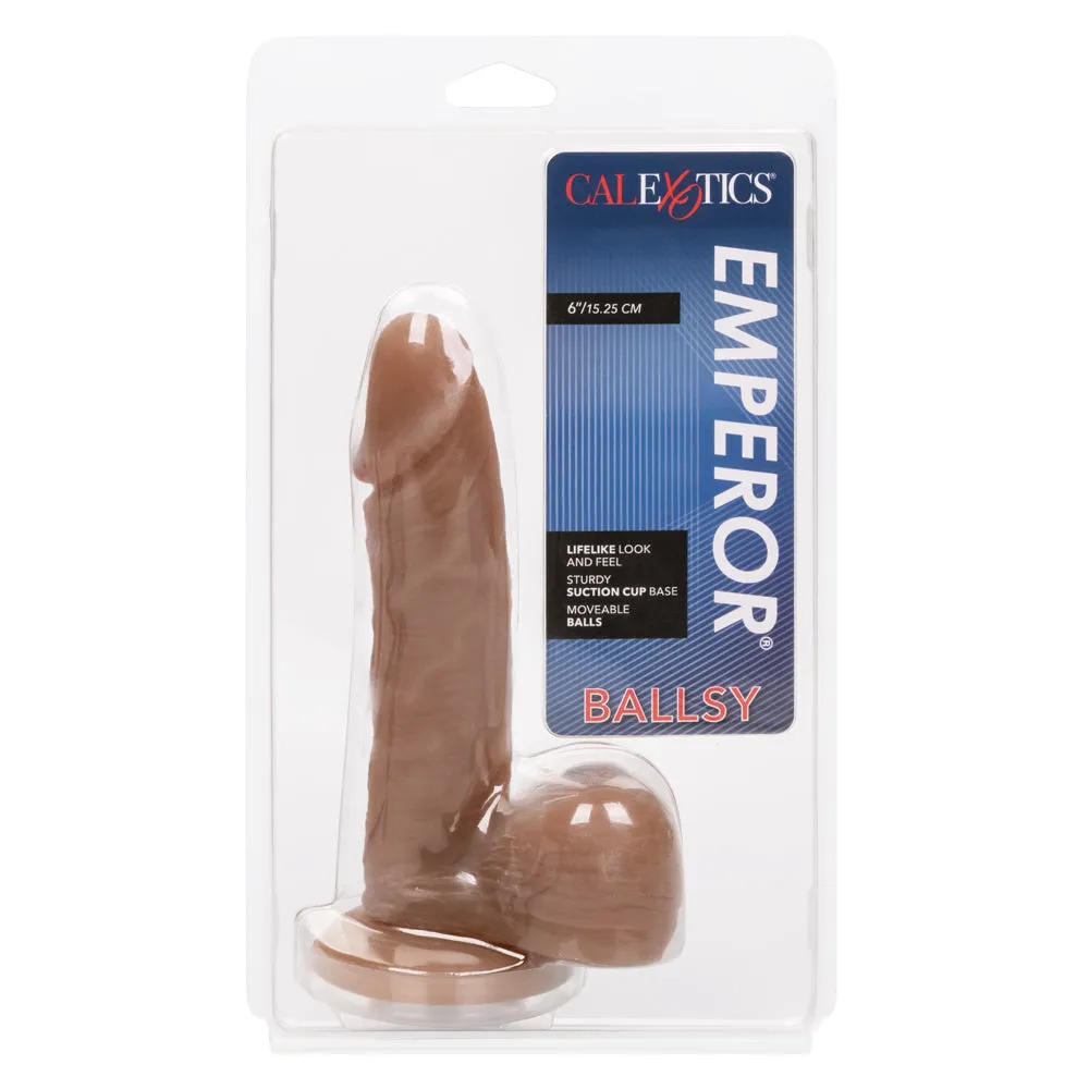 Emperor Ballsy Realistic 6" Dildo With Bouncing Balls & Suction Cup
