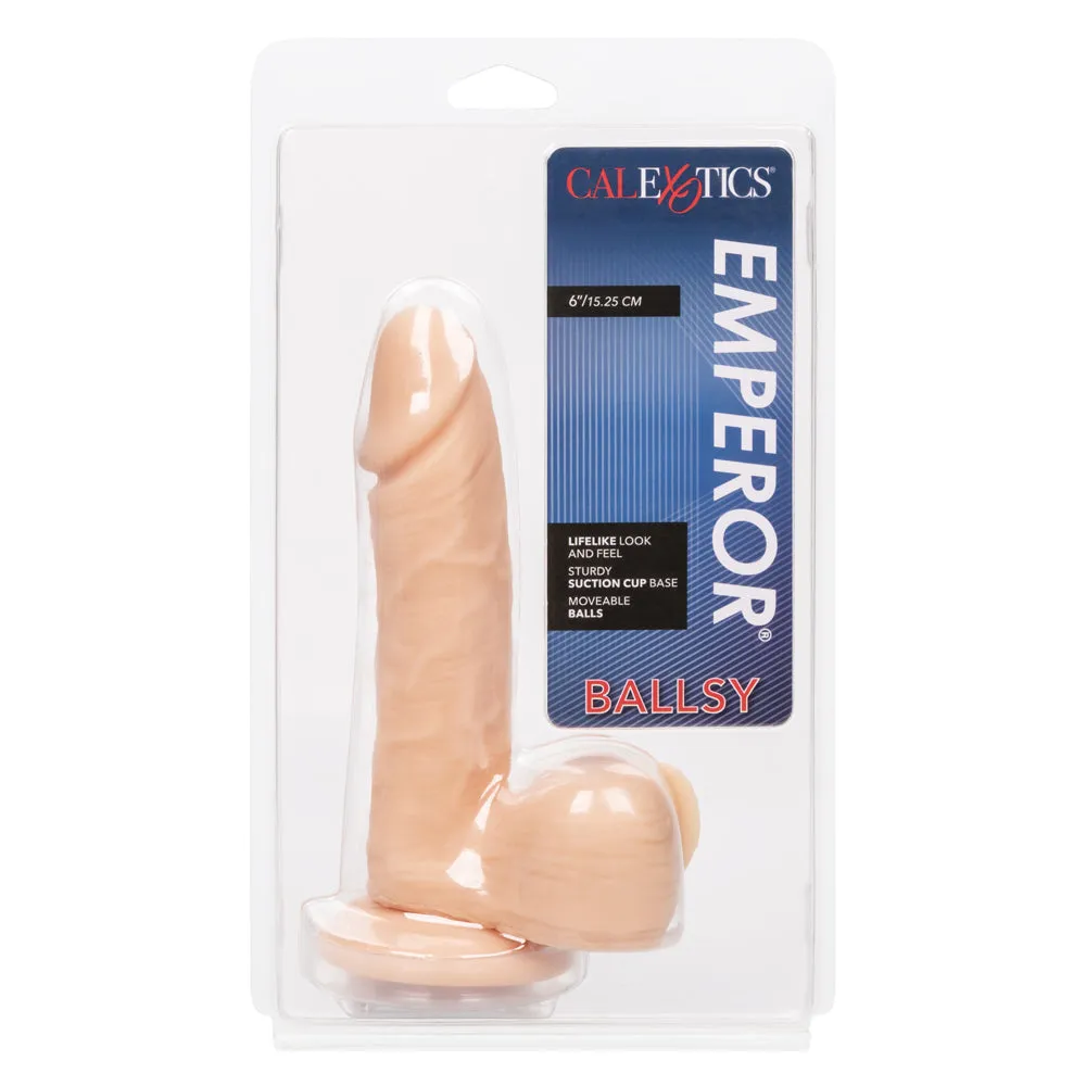Emperor Ballsy Realistic 6" Dildo With Bouncing Balls & Suction Cup