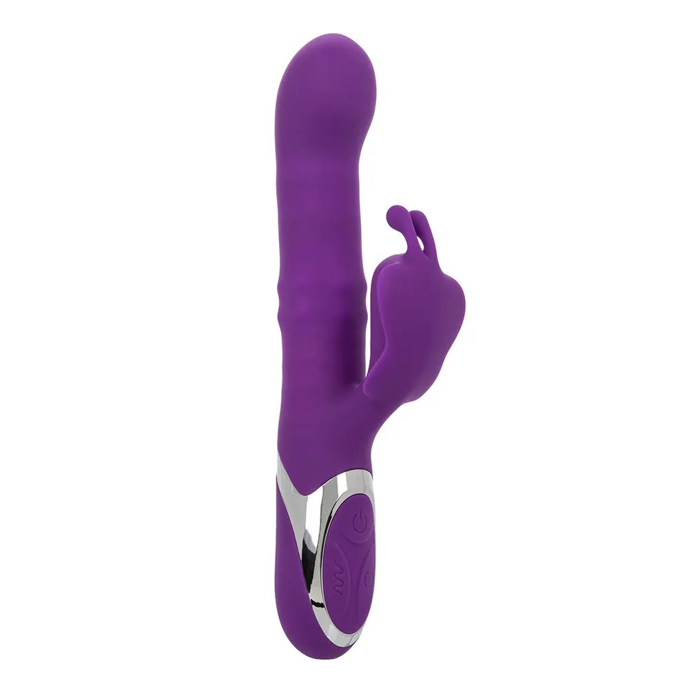 Enchanted Flutter Thrusting Rabbit Vibrator With Rotating Beads