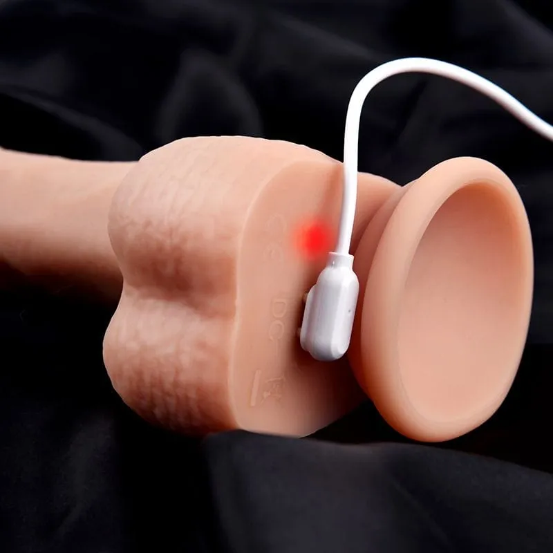 Erocome - Serpens Heating Rotating Vibrating Licking Realistic Dildo 8.6" (Beige)