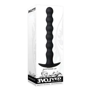 Evolved - Bottoms Up Vibrating Anal Beads (Black)