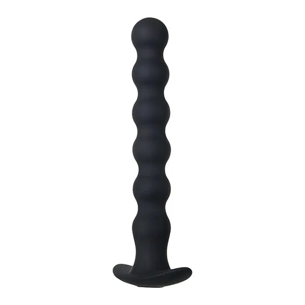 Evolved - Bottoms Up Vibrating Anal Beads (Black)