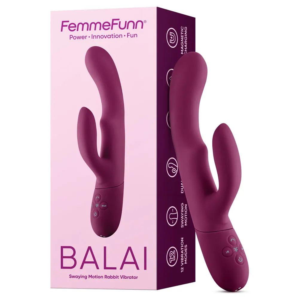 FemmeFunn Balai Clitoral Swaying Hands-Free Rabbit Vibrator