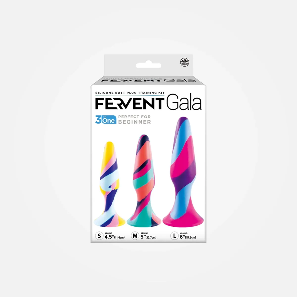 Fervent Gala Set of 3 Non - Vibrating Anal Training Butt Plugs