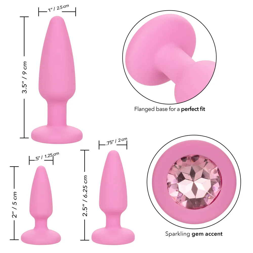 First Time Crystal Booty Anal Plug Training Kit