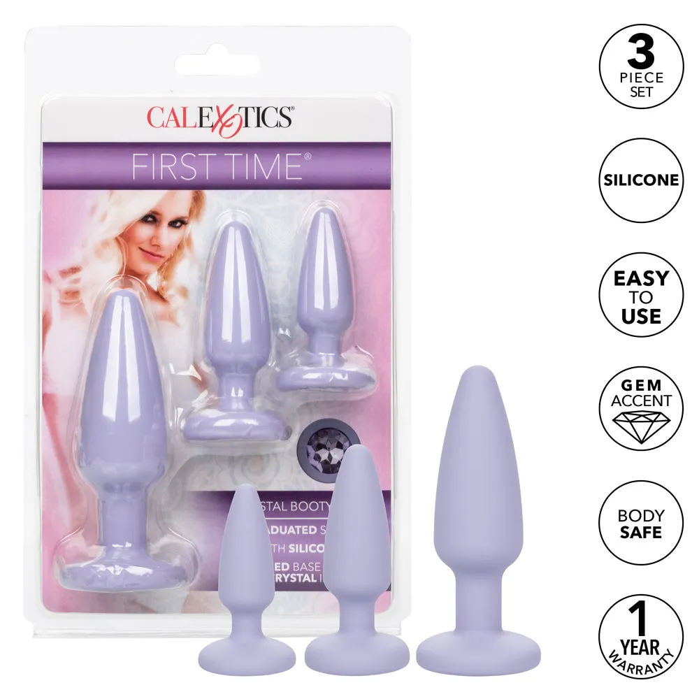 First Time Crystal Booty Anal Plug Training Kit