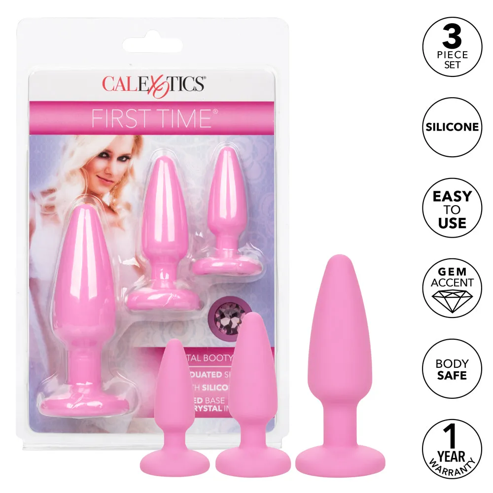 First Time Crystal Booty Anal Plug Training Kit