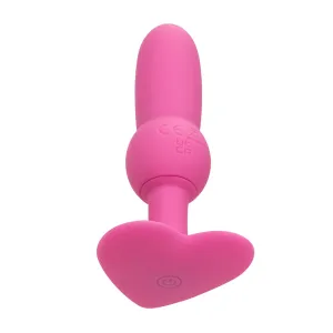 First Time Vibrating Beaded Anal Probe With Heart Base