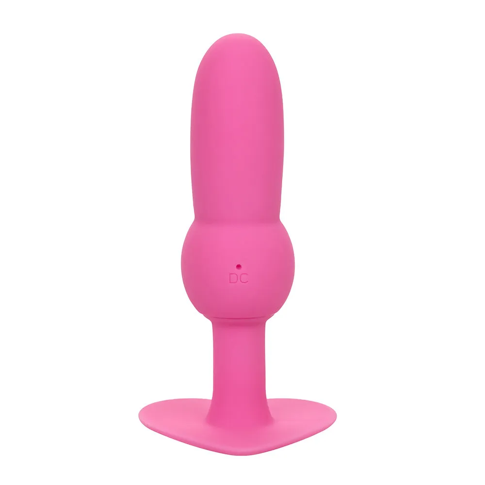 First Time Vibrating Beaded Anal Probe With Heart Base