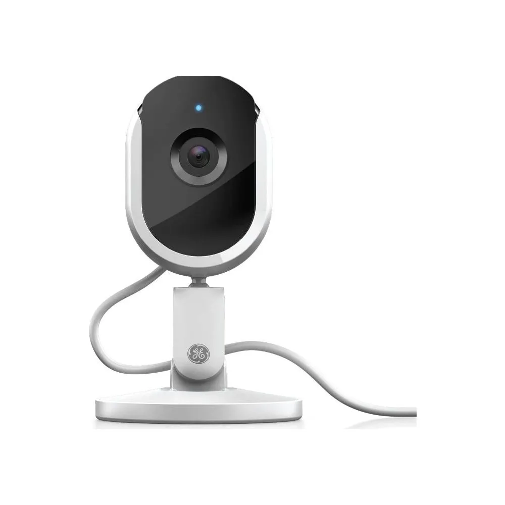 GE Lighting CAMIDWDPHDW1 Cync Indoor WiFi Smart Camera, White, 1080p Resolution
