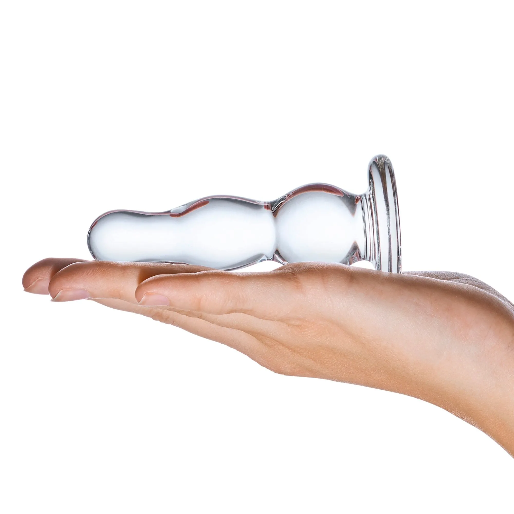 Glas - Glass Butt Plug 4" (Clear)
