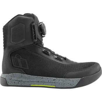 Icon Overland Motorcycle Boot Black
