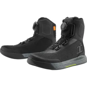Icon Overland Motorcycle Boot Black