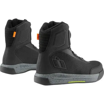 Icon Overland Motorcycle Boot Black
