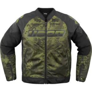 Icon Overlord 3 Magnacross Motorcycle Jacket Green