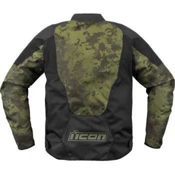 Icon Overlord 3 Magnacross Motorcycle Jacket Green