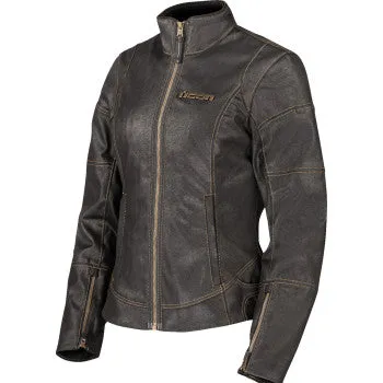 Icon Women's Tuscadero3™ Motorcycle Jacket Black
