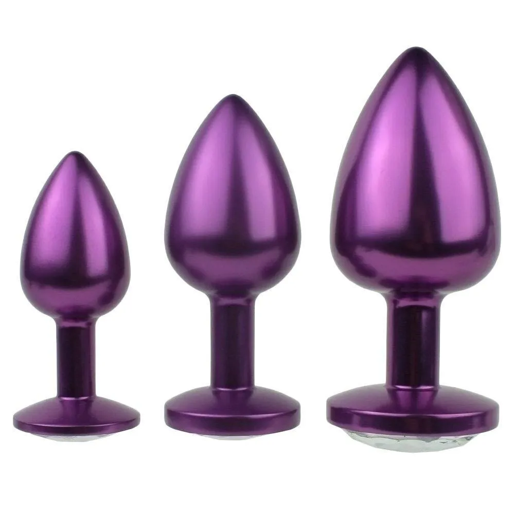 Jeweled Aluminum Anal Plug - A Beautiful Anal Toy!
