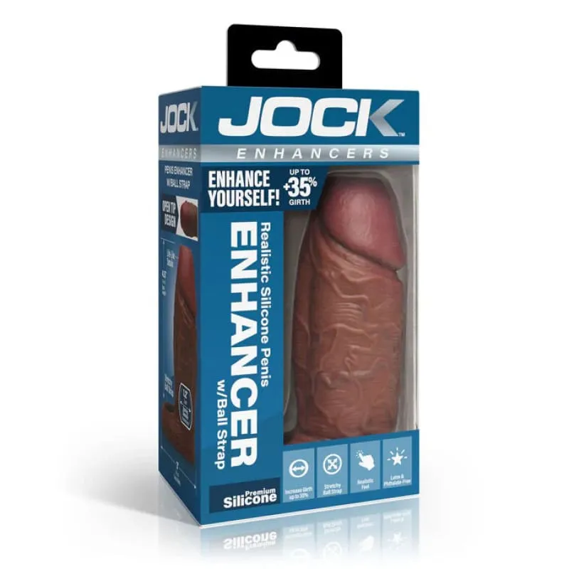 Jock Silicone Penis Extension Sleeve - Dark
