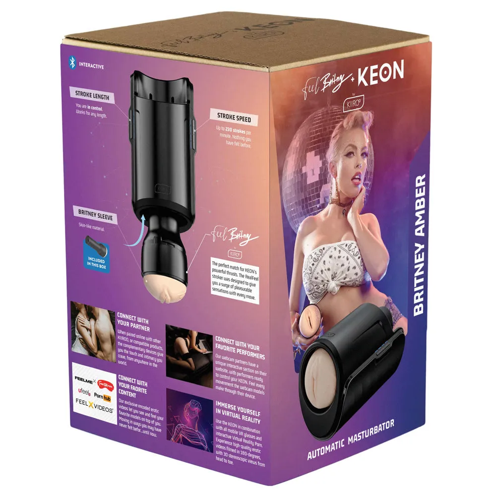 Kiiroo Keon Interactive Masturbator & FeelBritney Stroker Set