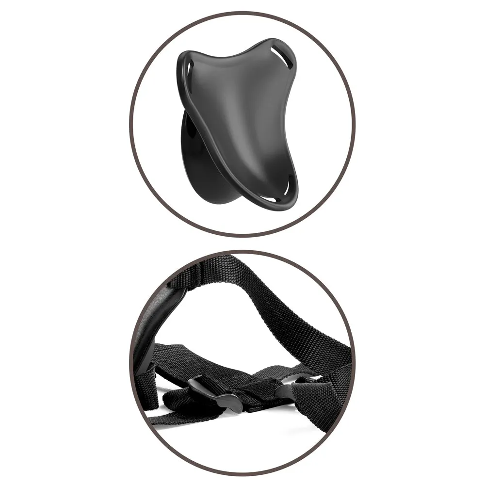 King Cock Elite Beginner's Silicone Body Dock Harness & 6" Dildo Kit