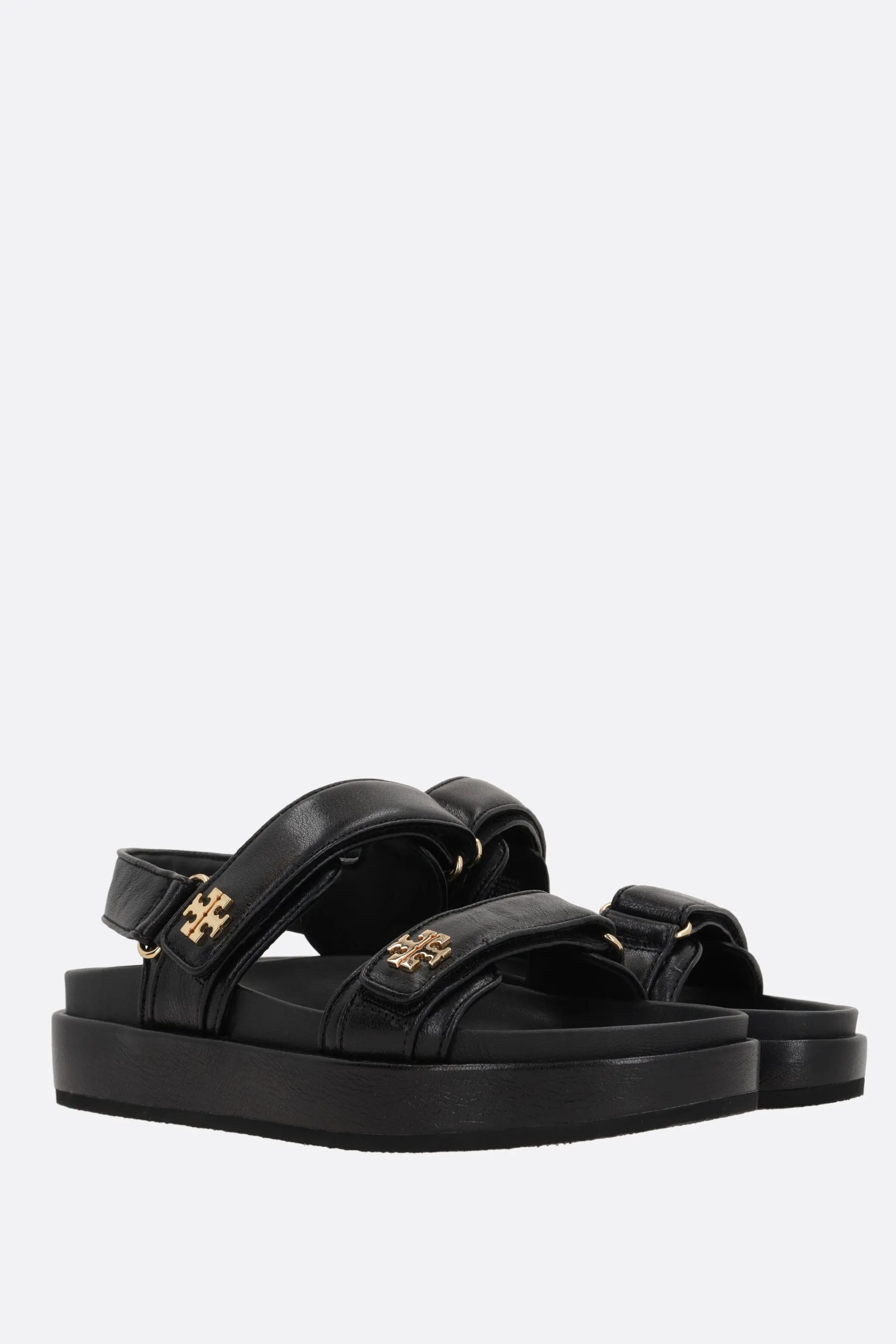 Kira flat sandals in grainy leather
