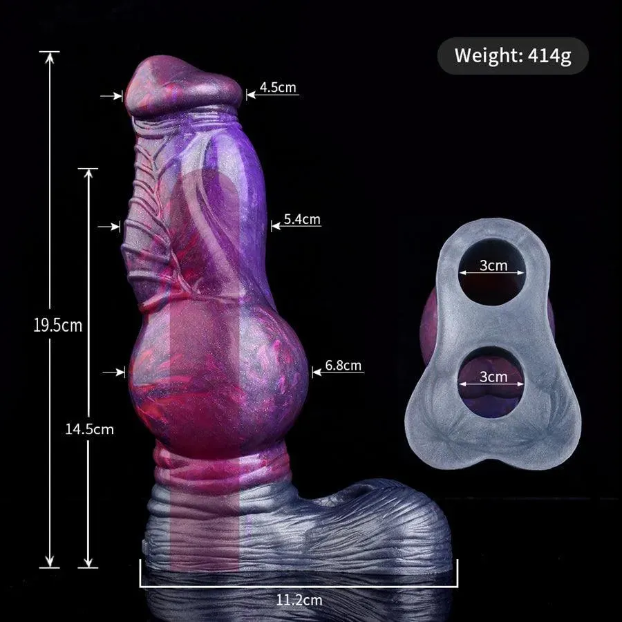 Knotted Silicone Penis Extender Sleeve