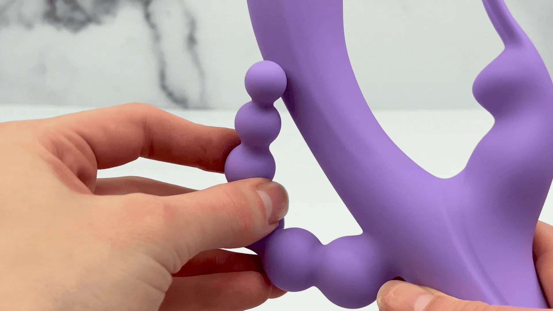 Lavender Trifecta Silicone Triple Stimulator - Powerful Vibes in Dual Motors!