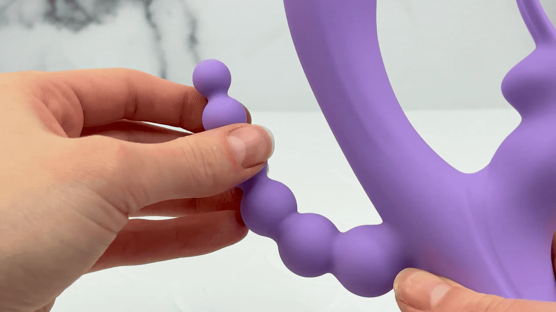 Lavender Trifecta Silicone Triple Stimulator - Powerful Vibes in Dual Motors!