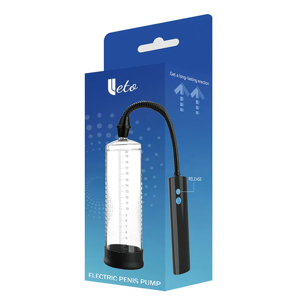 Leto Electric Vacuum Penis Pump With Handheld Controller